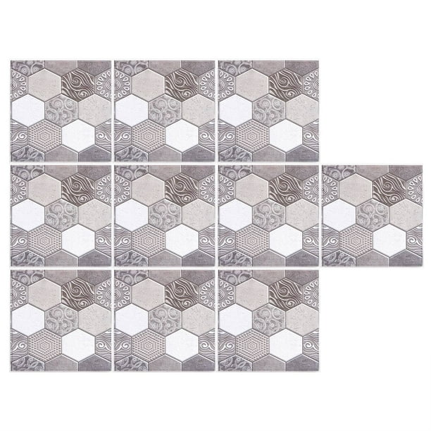 Papel pintado, 10 pegatinas autoadhesivas decorativas para azulejos, pegatinas autoadhesivas para azulejos diseñadas para profesionales Jadeshay A