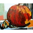 thumbnail image 2 of Ferrell, Erin McGee 18x15 Black Ornate Wood Framed with Double Matting Museum Art Print Titled - Pumpkin Still Life I, 2 of 4