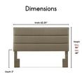thumbnail image 2 of Serta Palisades Tufted Upholstered Queen Size Adjustable Headboard, Light Brown, 2 of 14