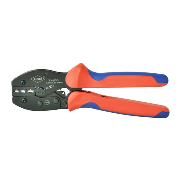 Serpentin à Cliquet pour Bornes Isolées 0.5-6mm2, Pinces à Cliqueter pour Bornes, Connecteurs de Câbles, Outils à Main, Largement Compatible