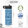 thumbnail image 4 of Sikiie Shell Print 18OZ Insulated Straw Cup, Portable Leak-proof Sports Water Bottle, Stainless Steel Water Cup Suitable for Home and Outdoor, 4 of 8