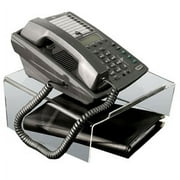 Acrylic Angled Telephone Desk Stand, 10 x 9 1/2 x 4 1/2, Clear
