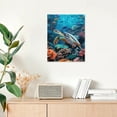 thumbnail image 7 of Turtle Swimming Poster Canvas- Perfect for Wall Artrations,Dining Room Decor, Bedroom Art, Wall Decor Living Room, Wall Art, Frameless 8x10inch, 7 of 7