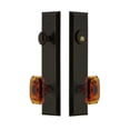 thumbnail image 5 of Grandeur Fifth Avenue Tall Plate Single Cylinder One Piece Knobset with Baguette Knob, 5 of 6