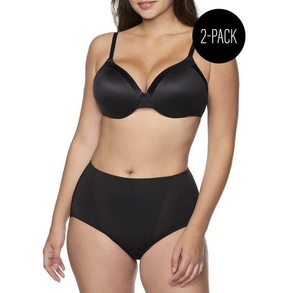 Cupid® Women's 2-Pack Modern Brief - Light Shaping - Sizes up to 2XL
