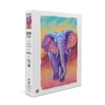 thumbnail image 2 of African Elephant, Vivid (1000 Piece Puzzle, Size 19x27, Challenging Jigsaw Puzzle for Adults and Family, Made in USA), 2 of 4