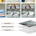 thumbnail image 4 of Yayeee Foldable Storage Basket for Shelves with Handles Waterproof Cloth Bins, River and Mountains, 4 of 7