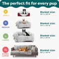 thumbnail image 6 of FurHaven Waterproof Throw Blanket For Dogs & Indoor Cats, Reversible Protective Pet Blanket, Extra Large, Long Faux Fur & Velvet, Mist Gray, 6 of 9