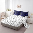 thumbnail image 5 of Castle Fairy Geometric Plaid Boy Twin Bedding Sets,Futuristic Cubes Bedding Comforter Set, 5 of 8