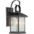 thumbnail image 1 of RADIANCE Goods Transitional 1 Light Rubbed Bronze Outdoor Wall Sconce 13" Height, 1 of 3
