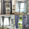thumbnail image 7 of PULLIMORE 2 Pairs Curtain Tieback Ropes, Hand Hessian Rope Tiebacks with 2 Metal Screw Hooks for Home Drapes and Curtain Decor (White), 7 of 7