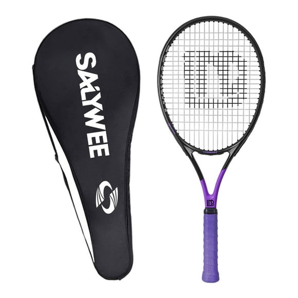 Raqueta de tenis para entrenadores de tenis individuales Raqueta Jardín Parque Entrenamiento Ejercicio Práctico Patio Trasero Práctica Profesional Púrpura