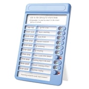 Visual Timer and Task Planning Board, Daily Routine Memo Checklist for ADHD Support, Self-Discipline Schedule Chart for Home, Office, School, and Productivity