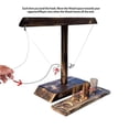 thumbnail image 3 of Juegos de Ring Toss,Paquete de escalera de tiro de juegos de lanzamiento de anillos hechos a mano,Hook Ring Toss Battle Game Marcador divertido,Anillos de gancho de madera Toss Battle Bars, 3 of 9