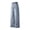 A463 Light Blue, variant on Men's Baggy Denim Pants Y2K Wide Leg Jeans Casual Loose Fit Drawstring Elastic Waist Skater Trousers Hip Hop Streetwear Relaxed Lounge Pants