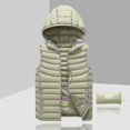 thumbnail image 1 of Chaqueta de plumón para hombre sin mangas desmontable con capucha invierno ligero color sólido-xinhan, 1 of 4