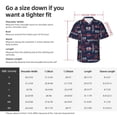thumbnail image 3 of Yiaed Nautical Style Sailboat Print Hawaiian Shirt for Men Short Sleeve Button Down Shirts Beach Shirts for Men-Small, 3 of 5