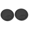 thumbnail image 2 of 20 Pcs Round Plastic Computer Desk Cable Grommet Hole Cover 50mm Black, 2 of 7