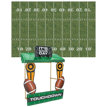 Football Field Tabletop Hut with Frame & Backdrop - 9 Pieces