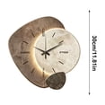 thumbnail image 3 of YYV Modern 12 in Silent Quartz Wall Clock Contemporary Non-Ticking Decorative Home Office Living Room Round Wall Watch Battery-Operated Minimalist Design Wall Decor, 3 of 9