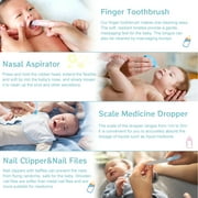 Baby Healthcare and Grooming Kit, Electric Safety Nail Trimmer Baby Nursery Kit, Newborn Care Kits with Hair Brush Comb for Newborn Infant Toddlers Baby Boys Girls Kids,Baby Shower Gifts, Blue