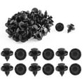 thumbnail image 2 of Unique Bargains 50 Pcs Black Car Plastic Splash Guard Push Type Bumper Clips 8mm x 14mm x 20mm, 2 of 2