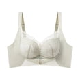 thumbnail image 4 of Gytharion Women's Lace Spliced Bras Wire Free Push Up Breathable Adjustable Straps Bras Solid Color Comfort Soft Everyday Bras, 4 of 6