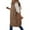 Coffee-a, variant on Wovix Women Long-Length Puffer Vest Quilted Hooded Vest Zip Up Sleeveless Pocket Vests Solid Color Outerwear Padded Jacket Warm Winter Coat 2025
