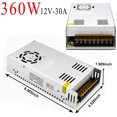 thumbnail image 2 of Fuente de alimentación conmutada regulada universal 12v 30a Dc 360w adecuada para varios proyectos Afortunado Sencillez, 2 of 5