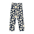 thumbnail image 4 of Kdxio Daisy Floral Print Men's Sleep Pajama Pant Lounge Pants with Pockets, 4 of 8