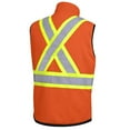 thumbnail image 2 of Pioneer V1022450-L Hi-Viz Reversible Insulated Safety Vest - Hi-Viz Orange, L, 2 of 6