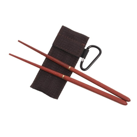 

1 Pair Collapsible Wooden Chopsticks Portable Tableware Picnic Travel
