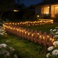 thumbnail image 4 of strola Toys No-Dig Plastic Garden Edging Decorative Fence Border for Flower Bed Lawn Pathway Landscaping Easy DIY Installation Interlocking Panels White, 4 of 8