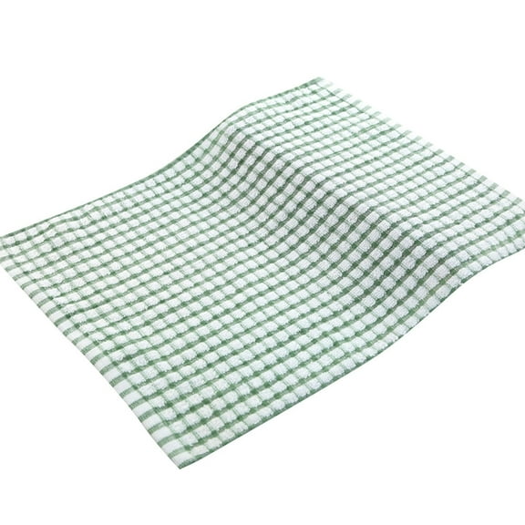 Joernso Soft Plaid Absorbent Kitchen Table Dishcloth Cotton Cleaning Cotton Tea Towel