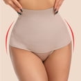 thumbnail image 2 of COMVALUE Women's Shapewear Tummy Control Thong Mid Waist Lightweight Shaping Underwear Panty Girdle Body Shaper Brief Beige for Size 3XL, 2 of 6
