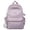 Purple, variant on Large Capacity Waterproof Casual Backpack for Students Solid Color Camping Travel Bag for Outdoor Sports Purple One Size