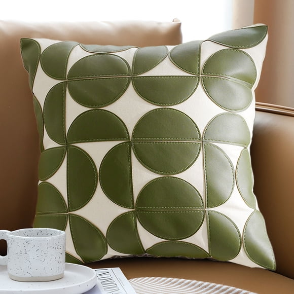 Xihbxyly Juego de Almohadas de Hojas Verdes, Funda de Cojín de Terciopelo Suave, Soporte Transpirable para El Respaldo, Cómoda Almohada para El Almuerzo En El Coche, Ideal para Relajarse En Casa o En