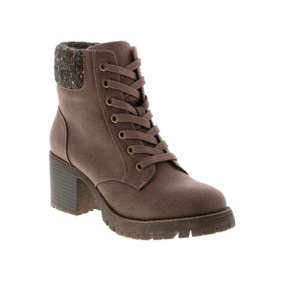 Echo Bay Chief Lug Sweater Cuff Logger Fashion Boot Beige in Size 6