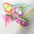 thumbnail image 3 of Decoración de Cóctel Soledad Pajitas de fiesta de flores coloridas, 3 of 8