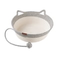 thumbnail image 3 of Cat Bed, Woven Rope Pet Bed, Cat Beds for Indoor Cats, Breathable Indoor Cat Bed, 45Cm Diameter Two-Tone Cotton Rope Round Sleeping Mat, Non-Slip Pet Resting Bed Suitable for, 3 of 7