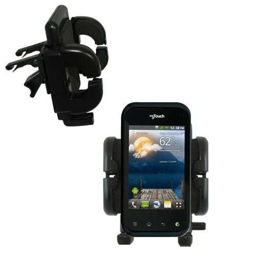 Gomadic Air Vent Clip Based Cradle Holder Car / Auto Mount suitable for the LG Maxx QWERTY - Lifetime Warranty