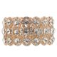 thumbnail image 1 of Pulsera elástica con perlas y diamantes de imitación de flores, joyería nupcial para boda (oro rosa), 1 of 5