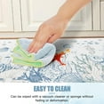 thumbnail image 4 of Coastal Beach Kitchen Mat,18 * 30 Inches Anti Fatigue Kitchen Rugs, Non Slip Cushioned Floor Mats for Kitchen Home Office, Blue, 4 of 6