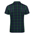 thumbnail image 5 of Blackwatch Tartan Modern Cute Blue And Green Plaid Men Zipper T-shirt Summer Casual Short Sleeve T-shirt Top, 5 of 7