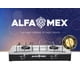 thumbnail image 4 of Alfamex Parrilla de Gas LP de 2 Quemadores - Cubierta Acero Inoxidable 47x27 cm - Parrilla de Sobreponer Compacta, Duradera y Fácil de Limpiar - Ideal para Cocinas Pequeñas (Acer, 4 of 8