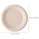 thumbnail image 3 of Paper Plates Birthday Plates Hot and Cold Meals Sugarcane Material 50Pcs, 3 of 4