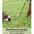 thumbnail image 5 of Heavy Duty Dog Leash with 2 Padded Handles & Advanced Metal Clips, 4-6FT Shock Absorbing Non-Pull Dog Leash, Military Green, for Medium to Large Dogs, 5 of 7