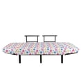 thumbnail image 3 of Floral Futon Couch, Sketchy Simple Daisy Flowers Colorful Petals Fresh Spring Season Theme Scribble, Daybed with Metal Frame Upholstered Sofa for Living Dorm, Loveseat, Multicolor, by Ambesonne, 3 of 4
