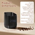 thumbnail image 2 of Digital Coffee Bean Dosing Cup for Espresso with LED Scale High Precision Espresso Ground Measurer Barista Strength Brewing Accessory Coffee Lover Present (Black, Sleek Design), 2 of 10