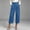 Light Blue, variant on Capris Pants for Women Relaxed Fit Pants Work Pants Pull on Pants Straight Leg Jeans Work Pants Women Summer Pants for Women's Straight Leg Jeans Mom Jeans Black L